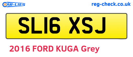 SL16XSJ are the vehicle registration plates.