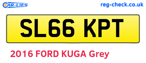 SL66KPT are the vehicle registration plates.
