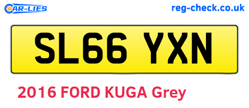 SL66YXN are the vehicle registration plates.