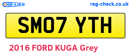 SM07YTH are the vehicle registration plates.
