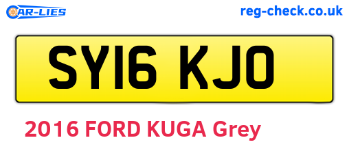 SY16KJO are the vehicle registration plates.