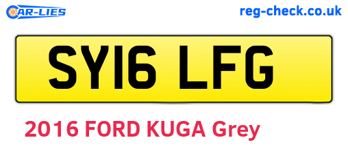 SY16LFG are the vehicle registration plates.