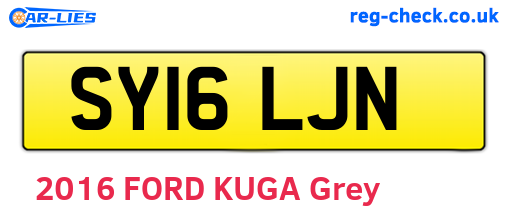 SY16LJN are the vehicle registration plates.