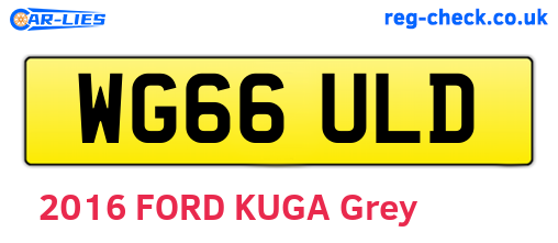WG66ULD are the vehicle registration plates.