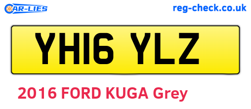 YH16YLZ are the vehicle registration plates.