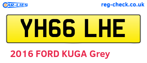 YH66LHE are the vehicle registration plates.