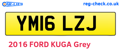 YM16LZJ are the vehicle registration plates.