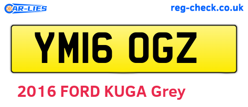 YM16OGZ are the vehicle registration plates.