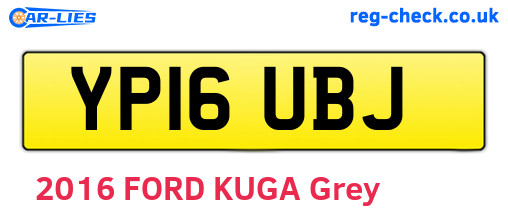 YP16UBJ are the vehicle registration plates.