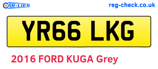 YR66LKG are the vehicle registration plates.