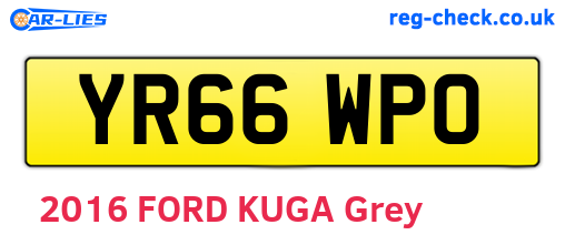 YR66WPO are the vehicle registration plates.