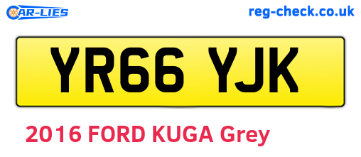 YR66YJK are the vehicle registration plates.