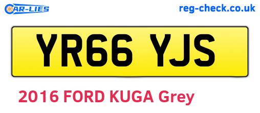 YR66YJS are the vehicle registration plates.