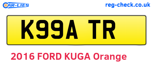 K99ATR are the vehicle registration plates.