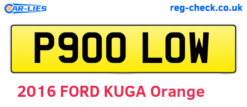 P900LOW are the vehicle registration plates.