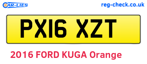 PX16XZT are the vehicle registration plates.