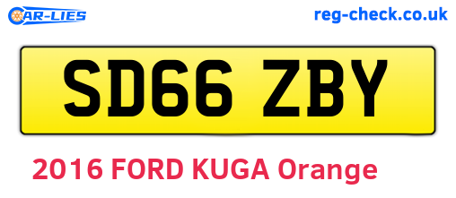 SD66ZBY are the vehicle registration plates.