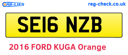 SE16NZB are the vehicle registration plates.
