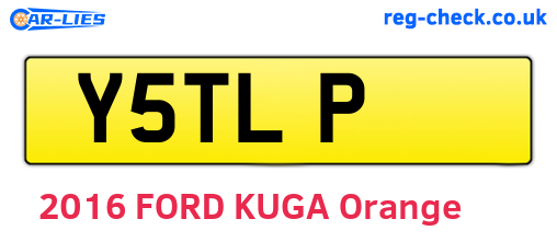 Y5TLP are the vehicle registration plates.