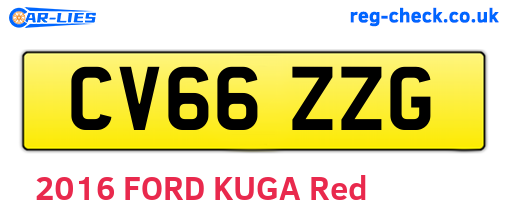 CV66ZZG are the vehicle registration plates.