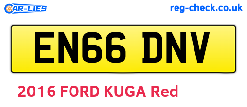 EN66DNV are the vehicle registration plates.