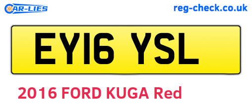 EY16YSL are the vehicle registration plates.