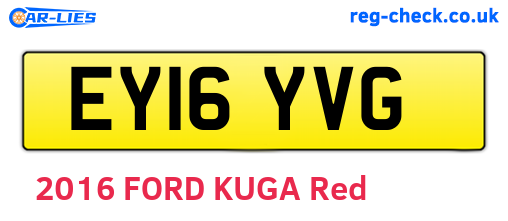 EY16YVG are the vehicle registration plates.
