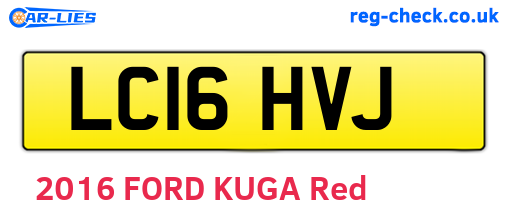 LC16HVJ are the vehicle registration plates.