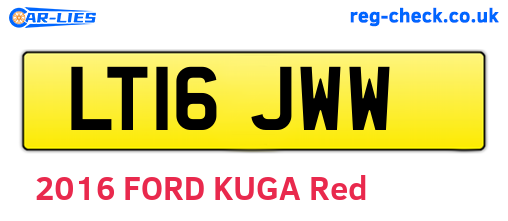LT16JWW are the vehicle registration plates.