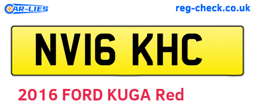 NV16KHC are the vehicle registration plates.
