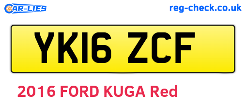 YK16ZCF are the vehicle registration plates.