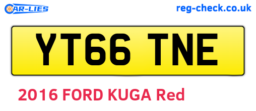 YT66TNE are the vehicle registration plates.