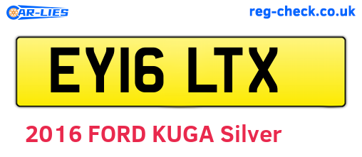 EY16LTX are the vehicle registration plates.