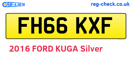 FH66KXF are the vehicle registration plates.
