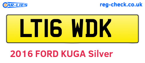 LT16WDK are the vehicle registration plates.