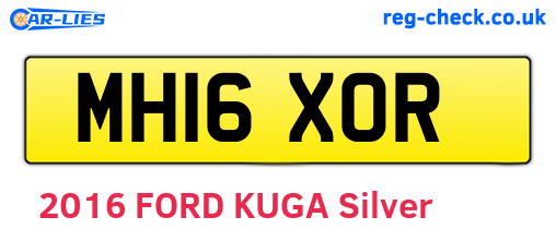 MH16XOR are the vehicle registration plates.