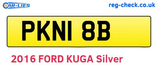 PKN18B are the vehicle registration plates.