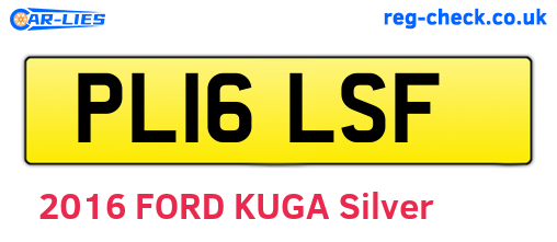 PL16LSF are the vehicle registration plates.