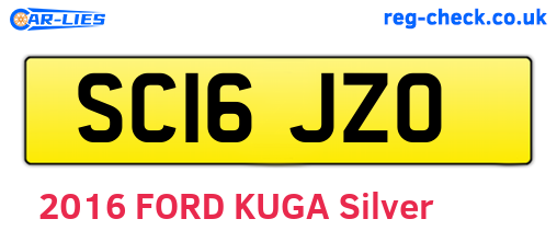 SC16JZO are the vehicle registration plates.