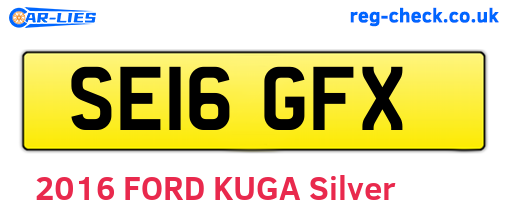 SE16GFX are the vehicle registration plates.