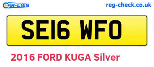 SE16WFO are the vehicle registration plates.
