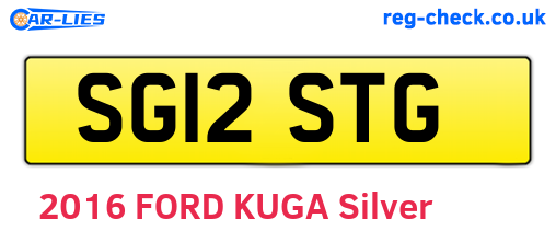 SG12STG are the vehicle registration plates.