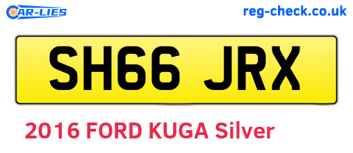 SH66JRX are the vehicle registration plates.