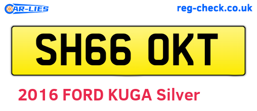 SH66OKT are the vehicle registration plates.