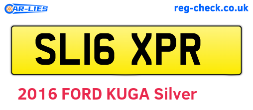 SL16XPR are the vehicle registration plates.