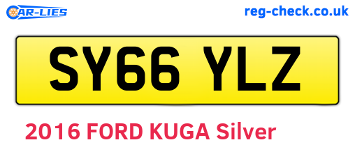 SY66YLZ are the vehicle registration plates.