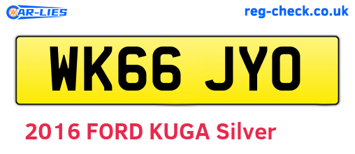 WK66JYO are the vehicle registration plates.