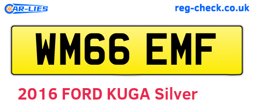 WM66EMF are the vehicle registration plates.