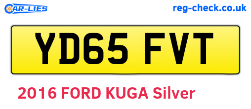 YD65FVT are the vehicle registration plates.