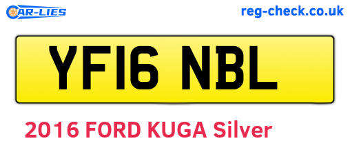 YF16NBL are the vehicle registration plates.